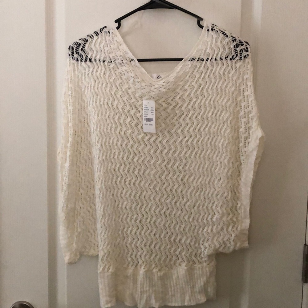 Women’s Black lace knit sweater